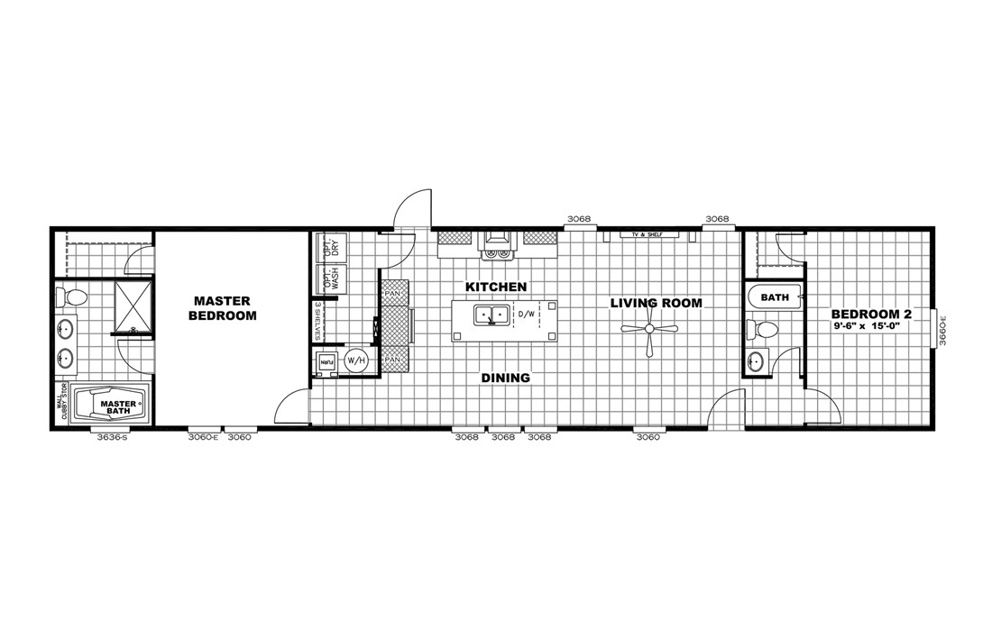 The RESOLUTION 16682X Floor Plan
