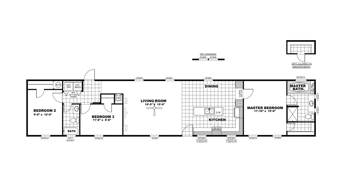 The SMART BUY 16803E Floor Plan