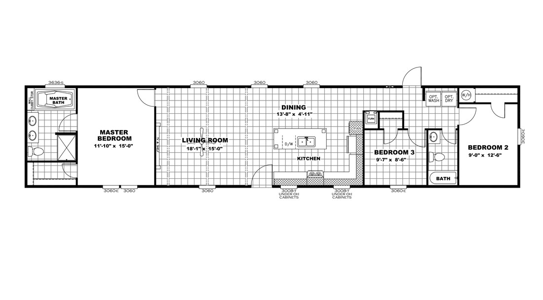 The RESOLUTION 16763B Floor Plan