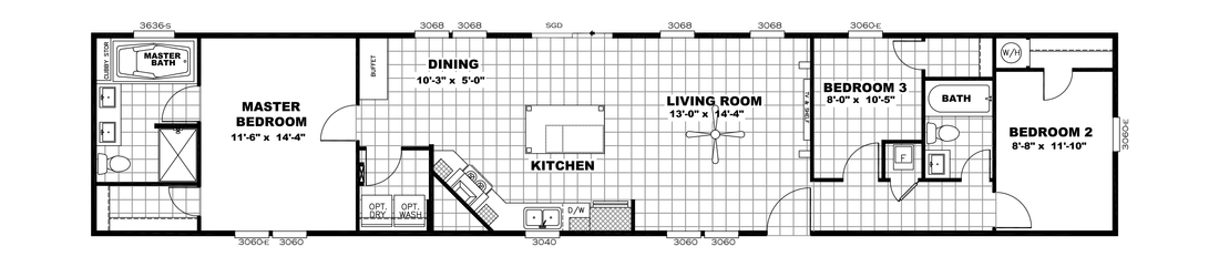 The RESOLUTION 16763J Floor Plan
