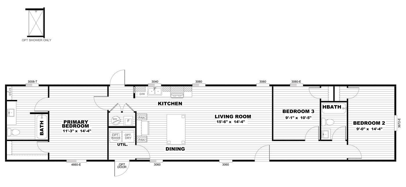 The HOMESTEAD 16763A Floor Plan