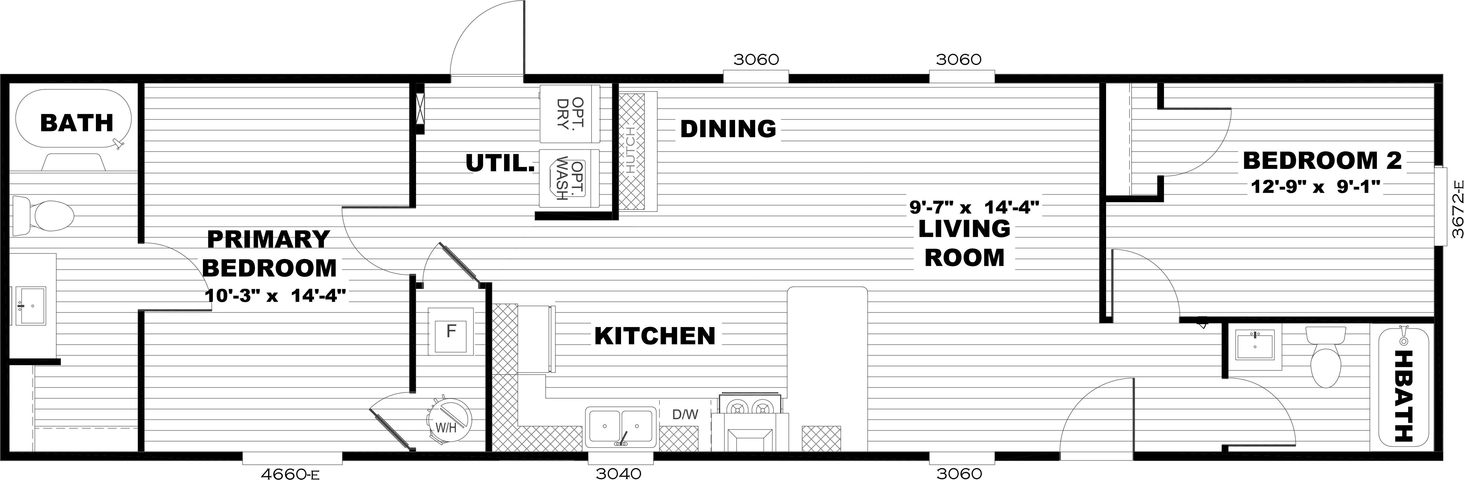 The HOMESTEAD 16562A Floor Plan